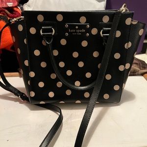 Kate Spade Tan Polka Dot Handbag